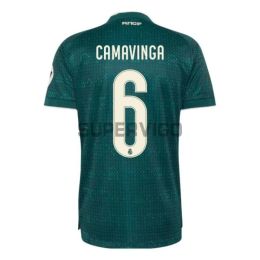 Camiseta CAMAVINGA 6 Real Madrid Segunda Equipación 2026/2027 Verde Oscuro con Parche HP