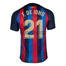Maillot F. De Jong 21 Barcelone 2022/2023 Domicile