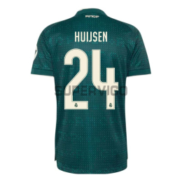 Camiseta HUIJSEN 24 Real Madrid Segunda Equipación 2026/2027 Verde Oscuro con Parche HP