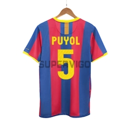 Camiseta PUYOL 5 Barcelona Primera Equipación Retro 2010/11