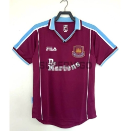 Camiseta West Ham United Primera Equipación Retro 99/01