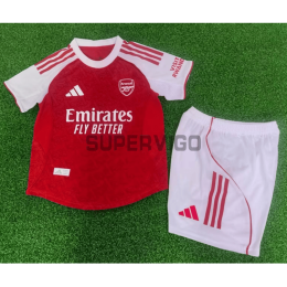 Camiseta Arsenal Primera Equipación 2025/2026 Rojo Niño Kit (EDICIÓN JUGADOR)