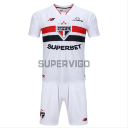 Camiseta São Paulo Primera Equipación 2026/2027 Blanco Niño Kit
