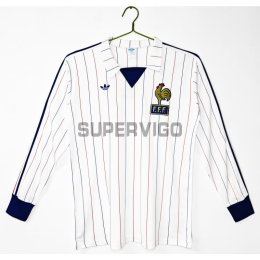 Camiseta Francia Segunda Equipación Retro 1980/82 ML Blanco
