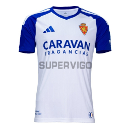Camiseta Real Zaragoza Primera Equipación 2026/2027 Blanco/Azul
