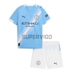 Camiseta Manchester City Primera Equipación 2025/2026 Niño Kit