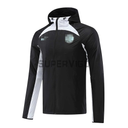 Cortavientos Inter de Milan 2022/2023 Con Capucha Negro