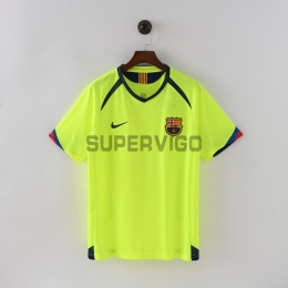 Camiseta Barcelona 2005/06 Segunda Equipación Retro Verde