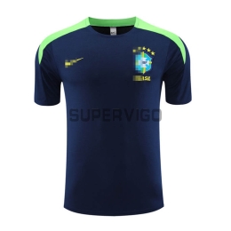Camiseta de Entrenamiento Brasil 2023 Azul Marino/Verde