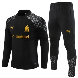 Sudadera de Entrenamiento Olympique Marsella 2023/2024 Kit Negro
