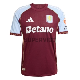Camiseta Aston Villa Primera Equipación 2025/2026 Rojo Oscuro