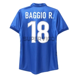 Camiseta BAGGIO R.18 Italia Primera Equipación Retro 1998