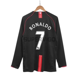 Camiseta RONALDO 7 Manchester United Segunda Equipación Retro 2007/08 ML