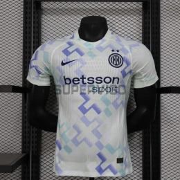 Camiseta Inter de Milan Segunda Equipación 2025/2026 Blanco (EDICIÓN JUGADOR)