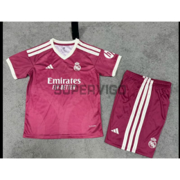 Camiseta Real Madrid 2026/2027 Rojo Niño Kit con Parche HP