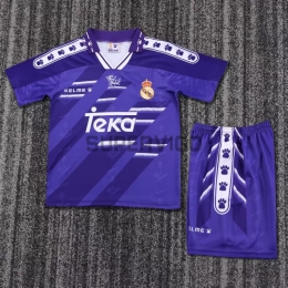 Camiseta Real Madrid Segunda Equipación Retro 1994/96 Violeta Niño Kit