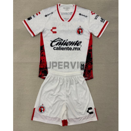 Camiseta Tijuana Segunda Equipación 2025/2026 Blanco Niño Kit