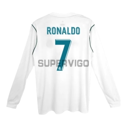 Camiseta RONALDO 7 Real Madrid Primera Equipación Retro 2017/18 ML