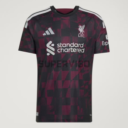 Camiseta Liverpool Tercera Equipación 2026/2027 Negro/Rojo Oscuro