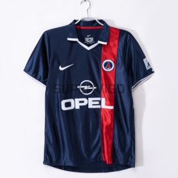 Camiseta PSG Primera Equipación Retro 2001/02 Azul