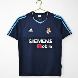 Camiseta Real Madrid Segunda Equipación Retro 2003/04 Azul Marino