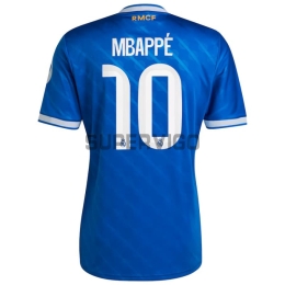 Camiseta MBAPPÉ 10 Real Madrid Tercera Equipación 2025/2026 Azul con Parche HP