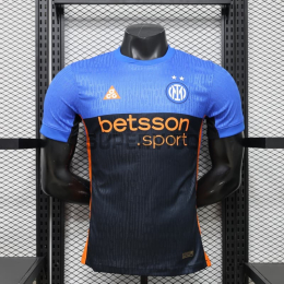 Camiseta Inter de Milan 2025/2026 Cuarta Equipación Azul/Negro/Naranja (EDICIÓN JUGADOR)