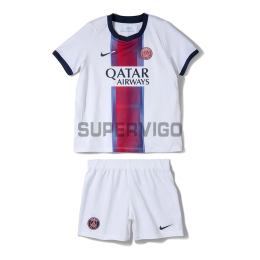 Camiseta PSG Segunda Equipación 2026/2027 Blanco Niño Kit