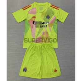 Camiseta De Portero Real Madrid 2024/2025 Niño Kit Verde Claro
