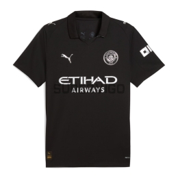 Camiseta Manchester City Segunda Equipación 2025/2026 Negro