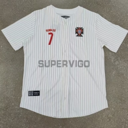 Camiseta Portugal 2025 Baseball Shirt Blanco