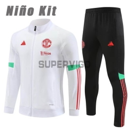 Chandal Manchester United 2023/2024 Niño Blanco