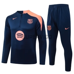 Sudadera De Entrenamiento Barcelona 2025/2026 Kit Azul Marino/Naranja