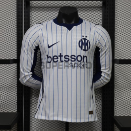 Camiseta Inter de Milan Segunda Equipación 2026/2027 ML Blanco (EDICIÓN JUGADOR)