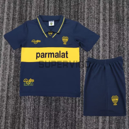 Camiseta Boca Juniors Primera Equipación Retro 1993/95 Azul/Amarillo Niño Kit