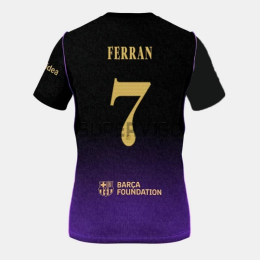 Camiseta FERRAN 7 Barcelona Segunda Equipación 2026/2027 Negro/Morado UCL
