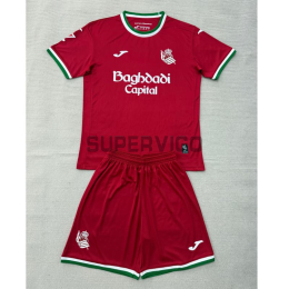 Camiseta Real Sociedad Tercera Equipación 2026/2027 Rojo Niño Kit con Parche La Liga