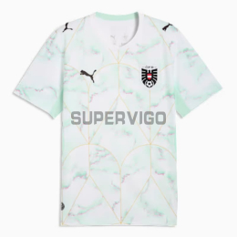 Camiseta Austria Segunda Equipación Mundial 2026 Blanco