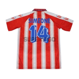 Camiseta SIMEONE 14 Atletico de Madrid Primera Equipación Retro 1994/95