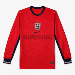 Camiseta Inglaterra Segunda Equipación Mundial 2026 ML Rojo