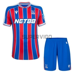Camiseta Crystal Palace FC Primera Equipación 2025/2026 Rojo/Azul Niño Kit
