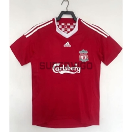 Camiseta Liverpool Primera Equipación Retro 2008/09 Rojo