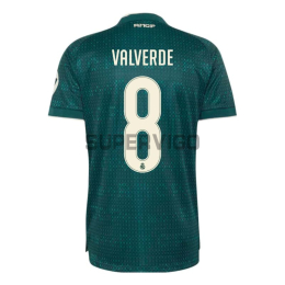 Camiseta VALVERDE 8 Real Madrid Segunda Equipación 2026/2027 Verde Oscuro con Parche HP