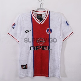 Camiseta PSG Segunda Equipación Retro 1995/96 Blanco/Rojo