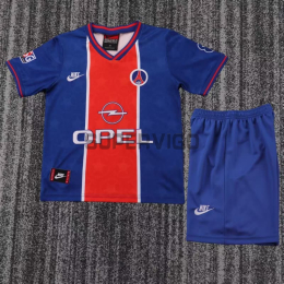 Camiseta PSG Primera Equipación Retro 1995/96 Azul/Rojo Niño Kit