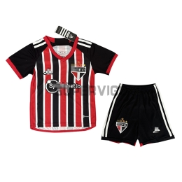 Camiseta São Paulo Segunda Equipación 2023/2024 Niño Kit
