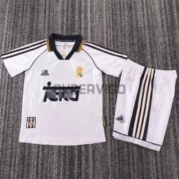 Camiseta Real Madrid Primera Equipación Retro 98/00 Niño Kit